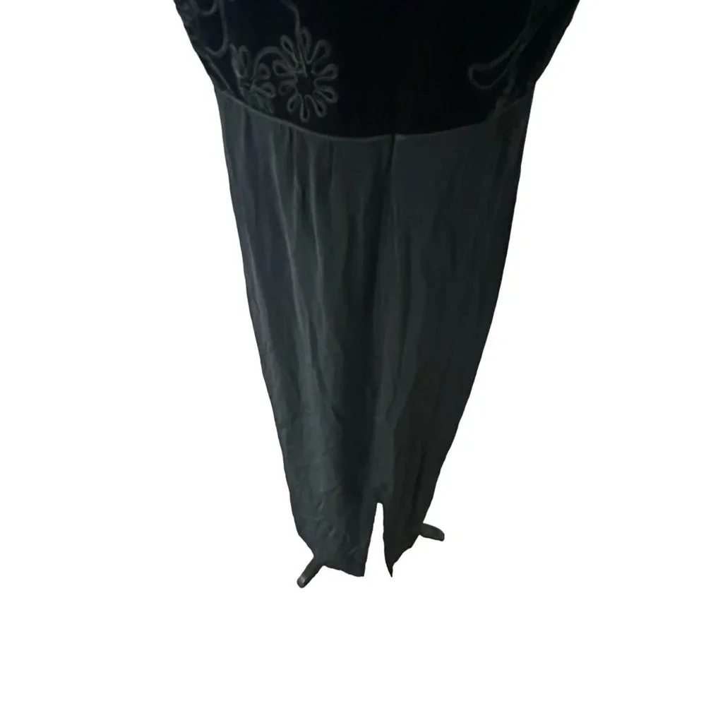 ANNA GOODYEAR Vintage Black Velvet Dress Size Small - Picture 5 of 6